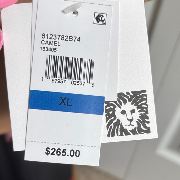 NWT Anne Klein Women's Camel  Double-Breasted wool  Pea Coat Sz XL - Picture 3 of 13